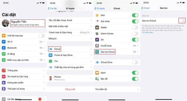 Cách dùng iCloud Backup để chuyển dữ liệu iPhone/iPad