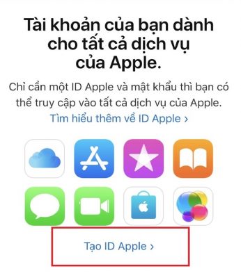 cách tạo apple id miễn phí